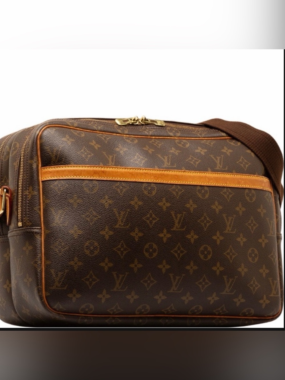 Louis Vuitton Monogram  Crossbody / Reporter, P.M. Canvas Messenger Bag